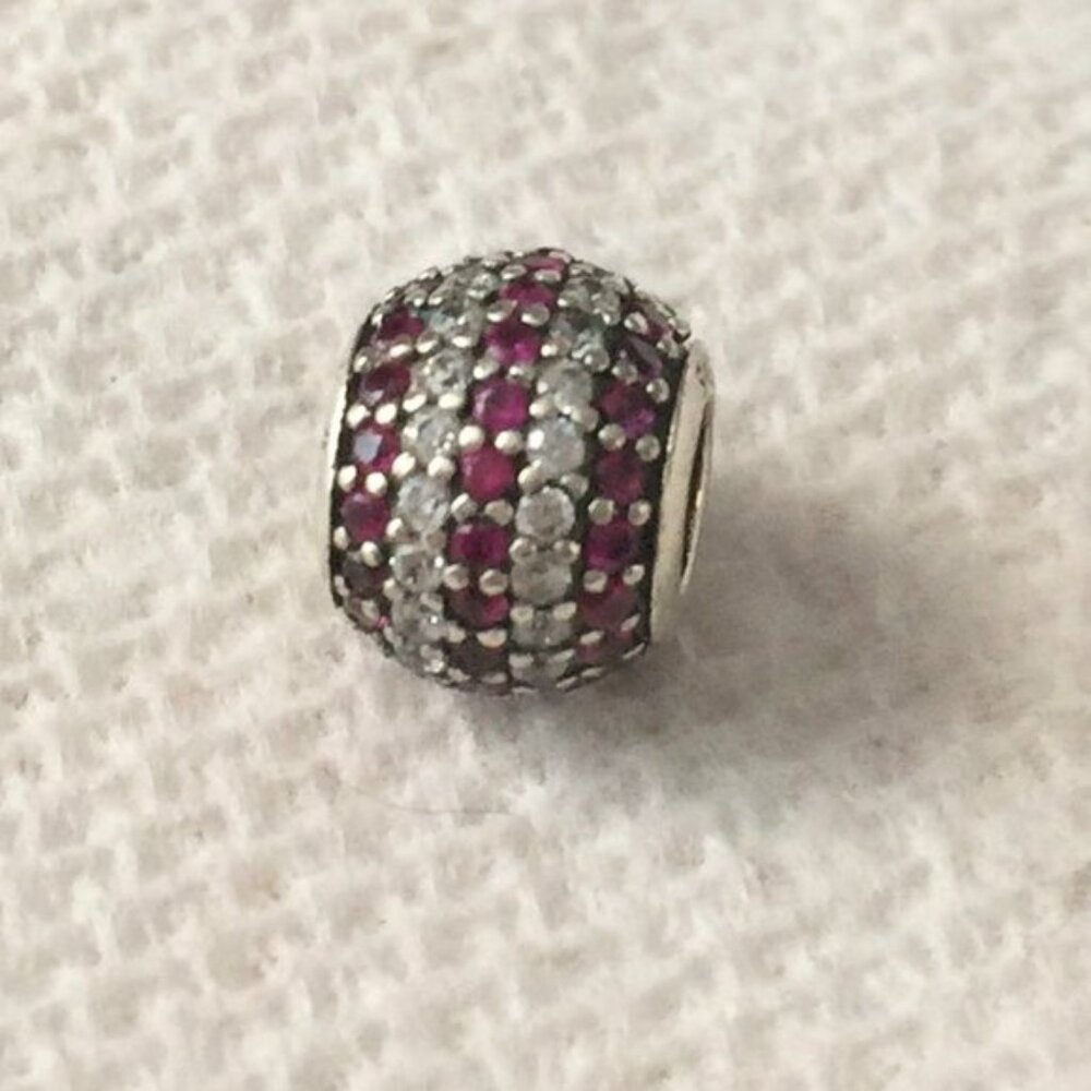 Pandora Nautical Pave Lights Charm Red and Clear Czs LAST 4 in Stock